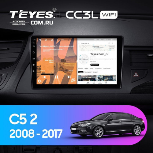 Штатная магнитола Teyes CC3L WiFi 2/32 Citroen C5 2 (2008-2017) F1