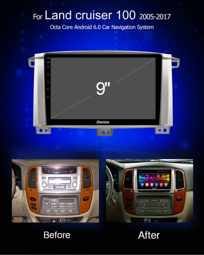 Штатная магнитола Carmedia OL-9681-Q Toyota Toyota Land Cruiser 105 2002-2008