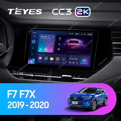Штатная магнитола Teyes CC3 2K 4/32 Haval F7 F7X (2019-2022)