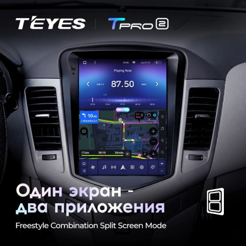 Штатная магнитола Tesla style Teyes TPRO 2 4/32 Chevrolet Cruze J300 (2008-2012)