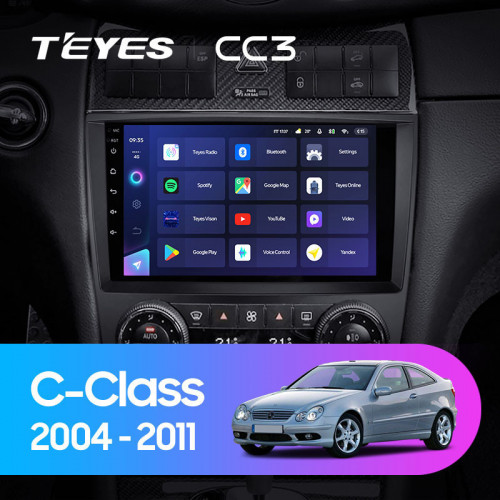 Штатная магнитола Teyes CC3 4/64 Mercedes-Benz C-Class W203 CL203 C209 A209 (2004-2011)