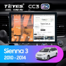 Штатная магнитола Teyes CC3 2K 4/32 Toyota Sienna 3 XL30 (2014-2020) (13")