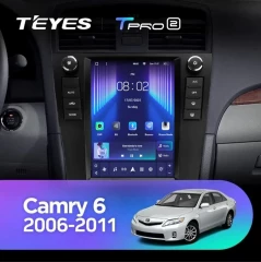 Штатная магнитола Tesla style Teyes TPRO 2 6/128 Toyota Camry 6 XV 40 (2006-2011) F2
