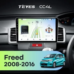 Штатная магнитола Teyes CC4L 4/64 Honda Freed 1 (2008-2016) F1 Правый руль