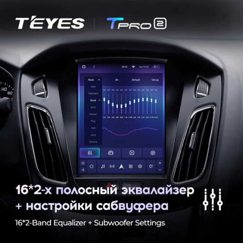 Штатная магнитола Tesla style Teyes TPRO 2 4/32 Ford Focus 3 Mk 3 (2011-2019)