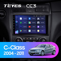Штатная магнитола Teyes CC3 6/128 Mercedes-Benz C-Class W203 CL203 C209 A209 (2004-2011)