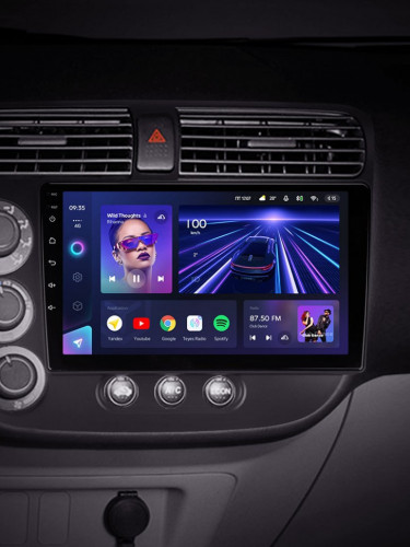 Штатная магнитола Teyes CC3 4/64 Honda Civic 7 (2000-2006) F1