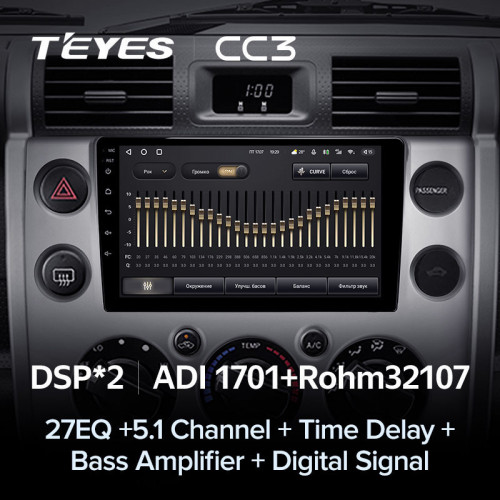 Штатная магнитола Teyes CC3 6/128 Toyota FJ Cruiser J15 (2006-2020)