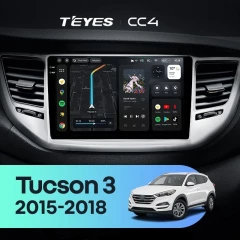 Штатная магнитола Teyes CC4 6/64 Hyundai Tucson 3 (2015-2018) Тип-B