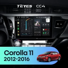 Штатная магнитола Teyes CC4 8/128 Toyota Corolla (2012-2016) Тип-B