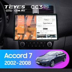 Штатная магнитола Teyes CC3 2K 4/64 Honda Accord 7 (2002-2008) F2 (13&quot;)