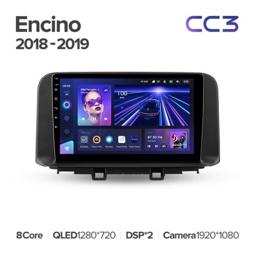 Штатная магнитола Teyes CC3 4/64 Hyundai Encino (2018-2019)