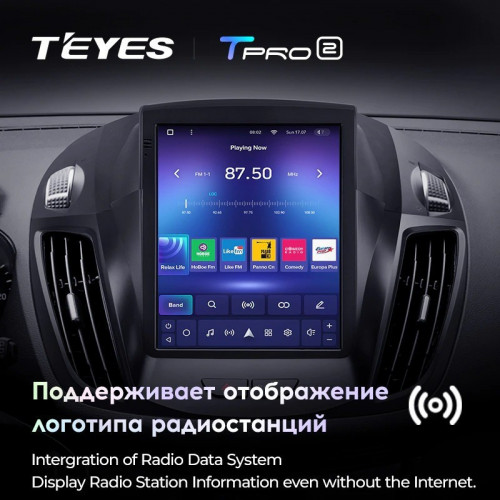 Штатная магнитола Tesla style Teyes TPRO 2 4/32 Ford Kuga 2 (2012-2019)