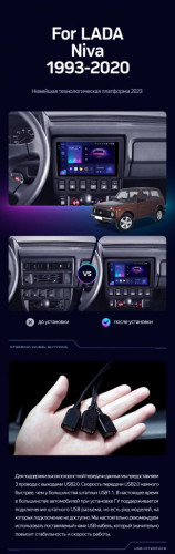 Штатная магнитола Teyes CC3 2K 6/128 Lada Niva (1993-2020)