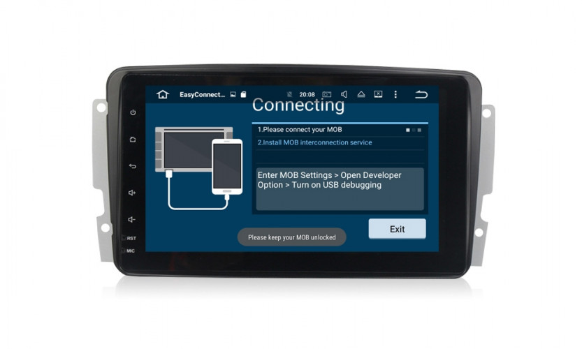 Штатная магнитола Carmedia MKD-M807-P30-8 Mercedes-Benz G-klasse W463 2001-2006