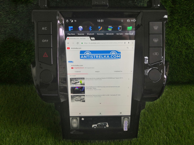 Штатная магнитола Tesla Carmedia ZF-1817L-DSP Toyota Land Cruiser Prado 150 2009-2013