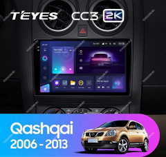 Штатная магнитола Teyes CC3 2K 360 6/128 Nissan Qashqai 1 J10 (2006-2013) F2