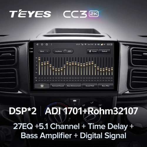 Штатная магнитола Teyes CC3 2K 4/32 Fiat Ducato Van L3H2 (2021-2023)