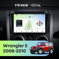 Штатная магнитола Teyes CC4L 4/64 Jeep Wrangler 3 JK (2008-2010) F1