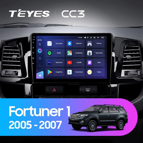 Штатная магнитола Teyes CC3 6/128 Toyota Fortuner (2005-2007) F2