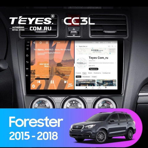 Штатная магнитола Teyes CC3L 4/32 Subaru Forester SJ (2015-2018)