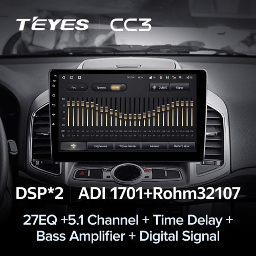 Штатная магнитола Teyes CC3 4/64 Chevrolet Captiva 1 (2011-2016) F2