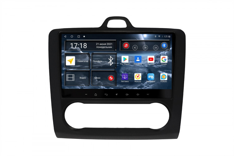 Штатная магнитола Redpower 71136B Ford Focus 2-поколение с климат-контролем (08.2004-06.2011) (чёрная)