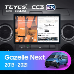 Штатная магнитола Teyes CC3 2K 4/64 для GAZ Gazelle Next (2013-2021) F1 (11")
