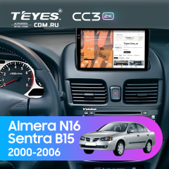 Штатная магнитола Teyes CC3 2K 360 6/128 Nissan Sentra B15 (2000-2006)