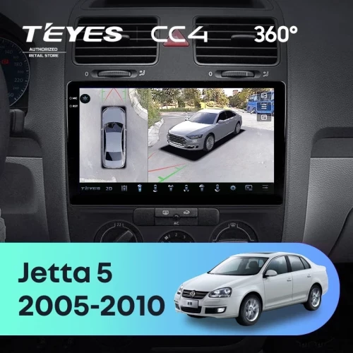 Штатная магнитола Teyes CC4 360 8/128 Volkswagen Jetta 5 (2005-2010) F1