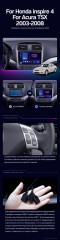 Штатная магнитола Teyes CC3 6/128 Honda inspire 4 (2003-2007)