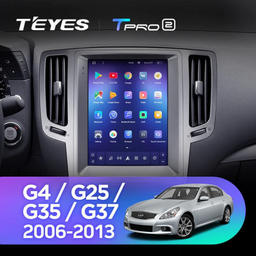 Штатная магнитола Tesla style Teyes TPRO 2 4/64 Infiniti G4 G25 G35 G37 (2006-2013)