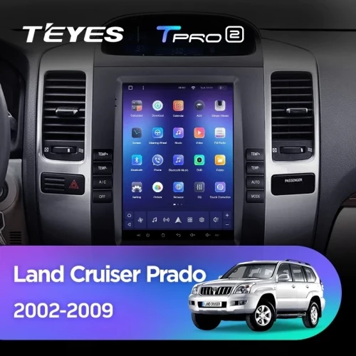 Штатная магнитола Tesla style Teyes TPRO 2 6/128 Toyota Land Cruiser Prado 120 (2002-2009) Тип-B