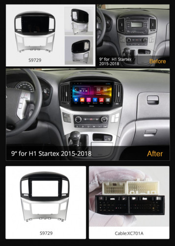Штатная магнитола Carmedia OL-9729-M Hyundai H1 / Grand Starex 2016+