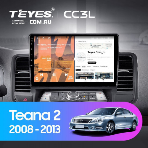 Штатная магнитола Teyes CC3L 4/32 Nissan Teana J32 (2008-2013) Тип-B