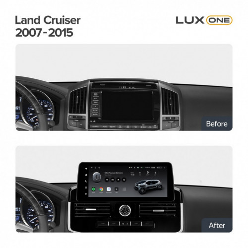 Переходная рамка Toyota Land Cruiser 200 (YJ) (2007-2015) Тип-B (12,3")