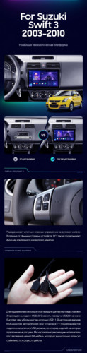 Штатная магнитола Teyes CC3 4/64 Suzuki Swift 3 (2003-2010)