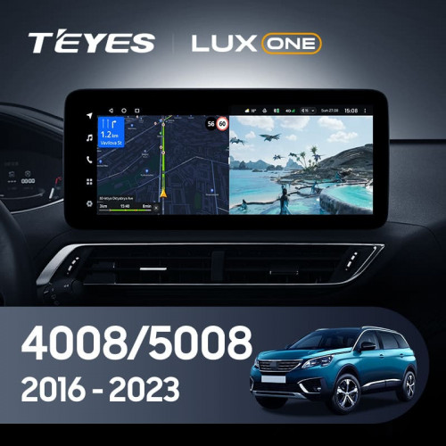 Штатная магнитола Teyes LUX ONE 4/32 Peugeot 4008 (2016-2023)