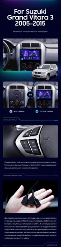 Штатная магнитола Teyes CC3 6/128 Suzuki Grand Vitara 3 (2005-2015)