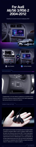 Штатная магнитола Teyes CC3 2K 6/128 Audi RS6 2 (2007-2012)