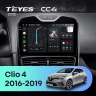 Штатная магнитола Teyes CC4 6/64 Renault Clio 4 BH98 KH98 (2016-2019)