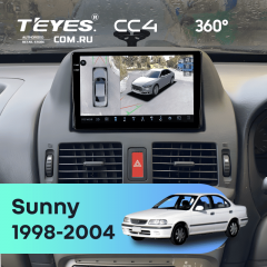 Штатная магнитола Teyes CC4 360 6/64 Nissan Sunny B15 (1998-2004)