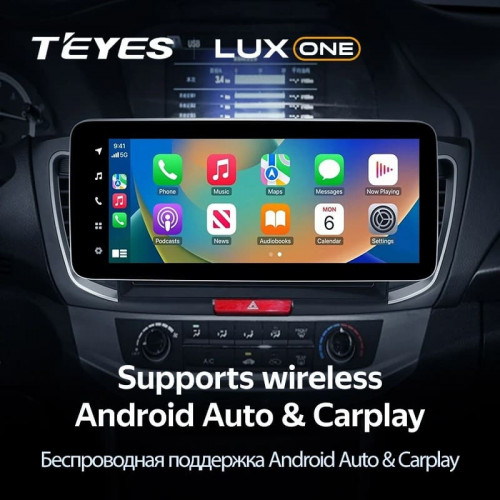 Штатная магнитола Teyes LUX ONE 6/128 Honda Accord 9 CR (2012-2018)