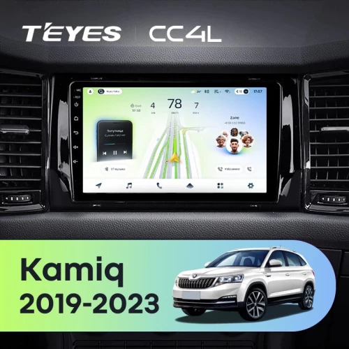 Штатная магнитола Teyes CC4L 6/64 с DTS Skoda Kamiq (2019-2023) Тип-A