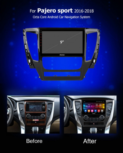 Штатная магнитола Carmedia OL-9638-L Mitsubishi Pajero Sport 2017+