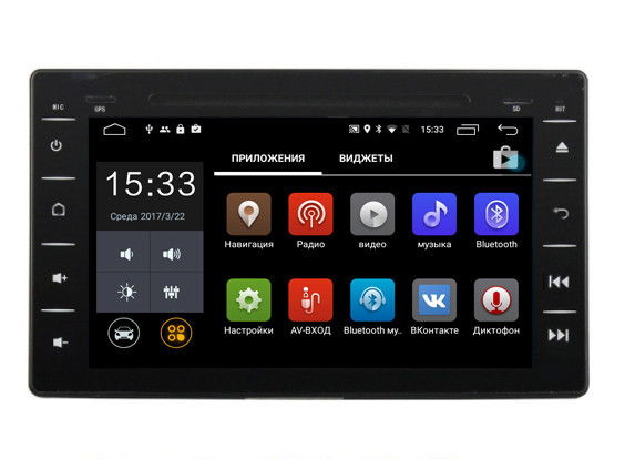 Штатная магнитола Parafar PF588D Toyota Hilux 2017 c DVD