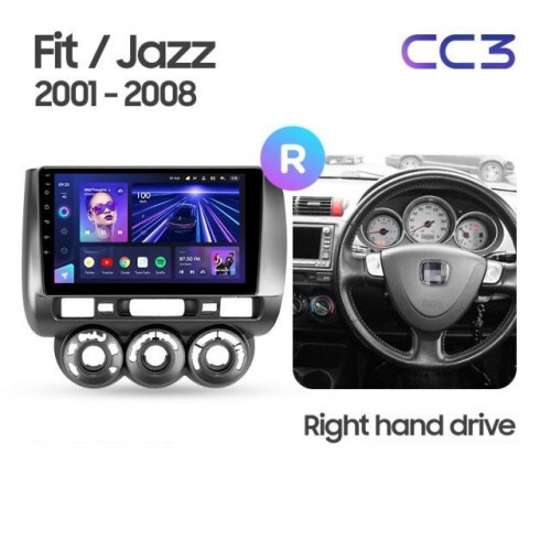 Штатная магнитола Teyes CC3 4/64 Honda Jazz 1 (2001-2009)