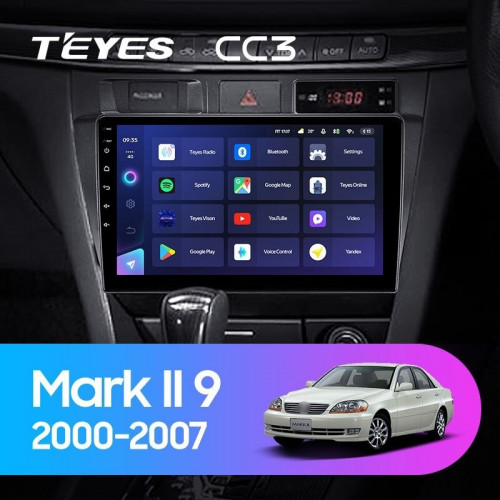 Штатная магнитола Teyes CC3 6/128 Toyota Mark II 9 X100 (2000-2007) F1