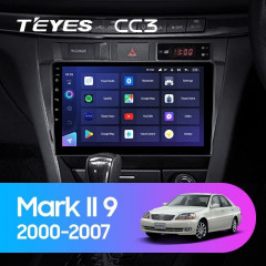 Штатная магнитола Teyes CC3 6/128 Toyota Mark II 9 X100 (2000-2007) F1