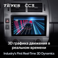 Штатная магнитола Teyes CC3 6/128 Volkswagen Polo Mk4 (2001-2009) F2